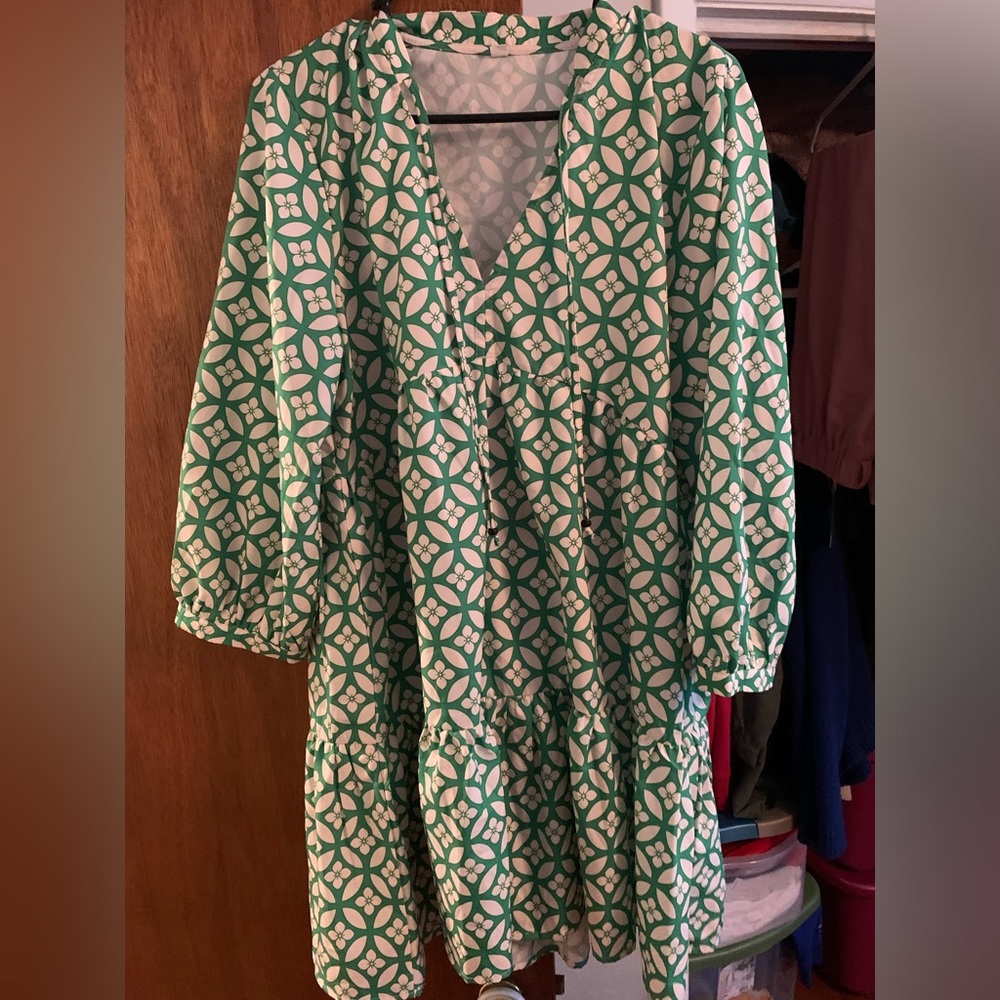 Green Dress/Tunic Top size Large